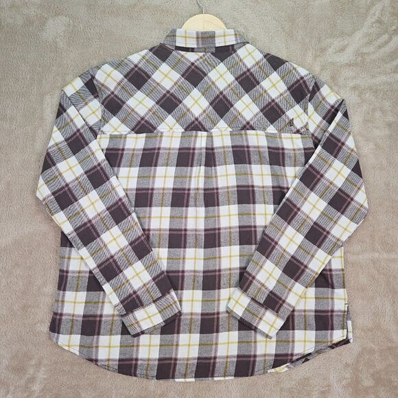 NWT Volcom Plaid To Meet U Long Sleeve Shirt $65 Button-Down Outdoor Women's M - Picture 3 of 12